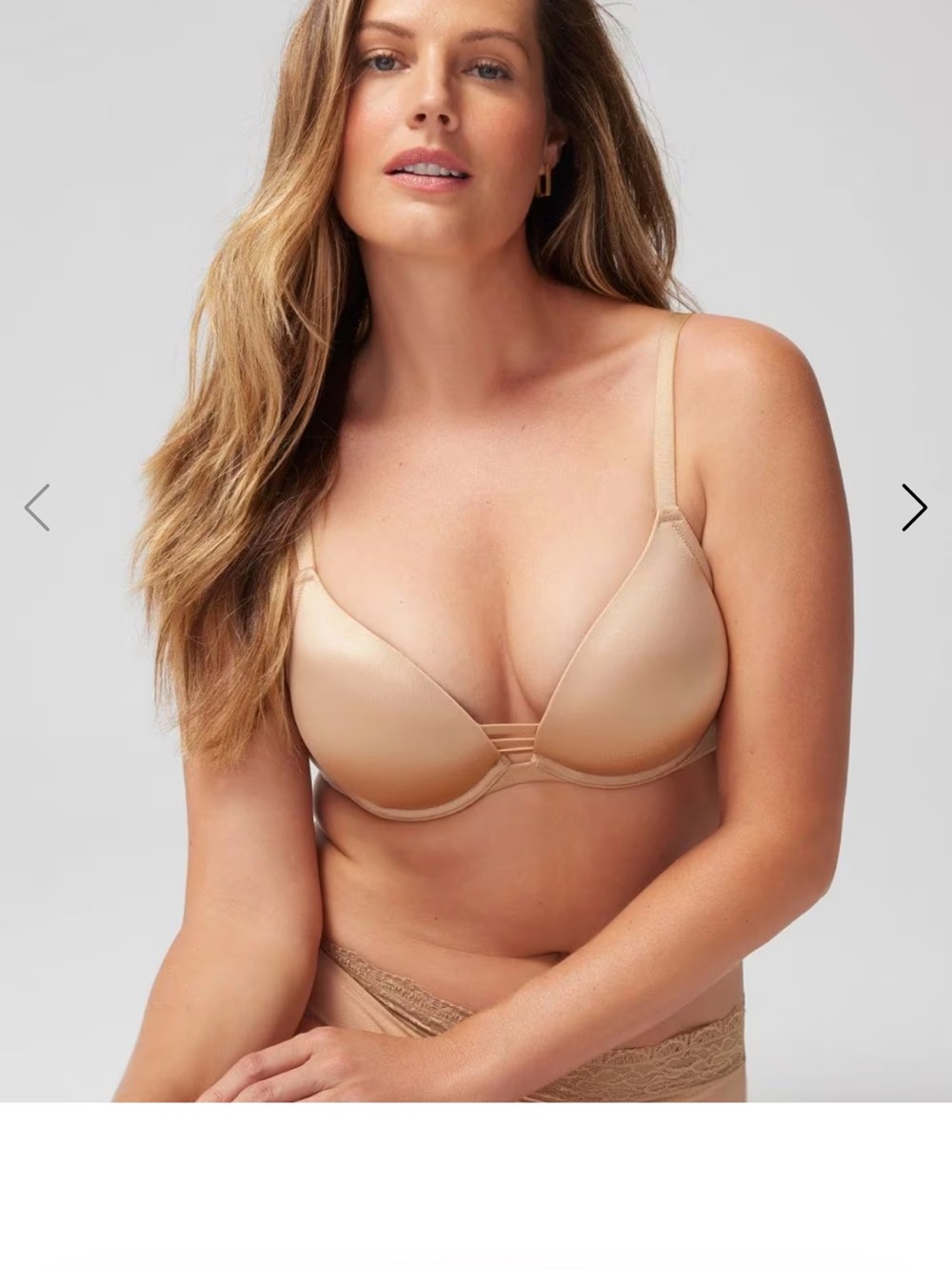 Soma Nude Smooth Stunning push up Plunge Bra